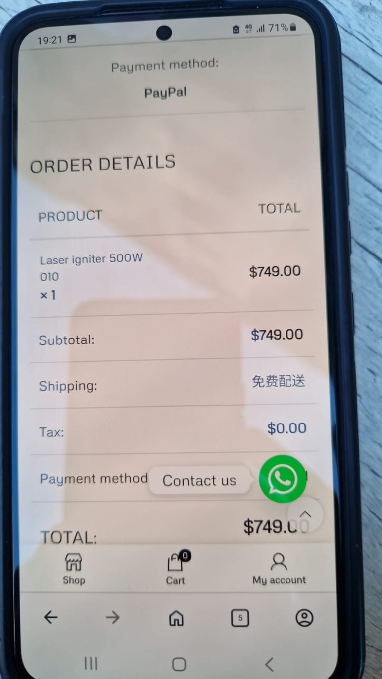 Payment Screenshot