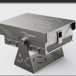 Colorful landmark laser light