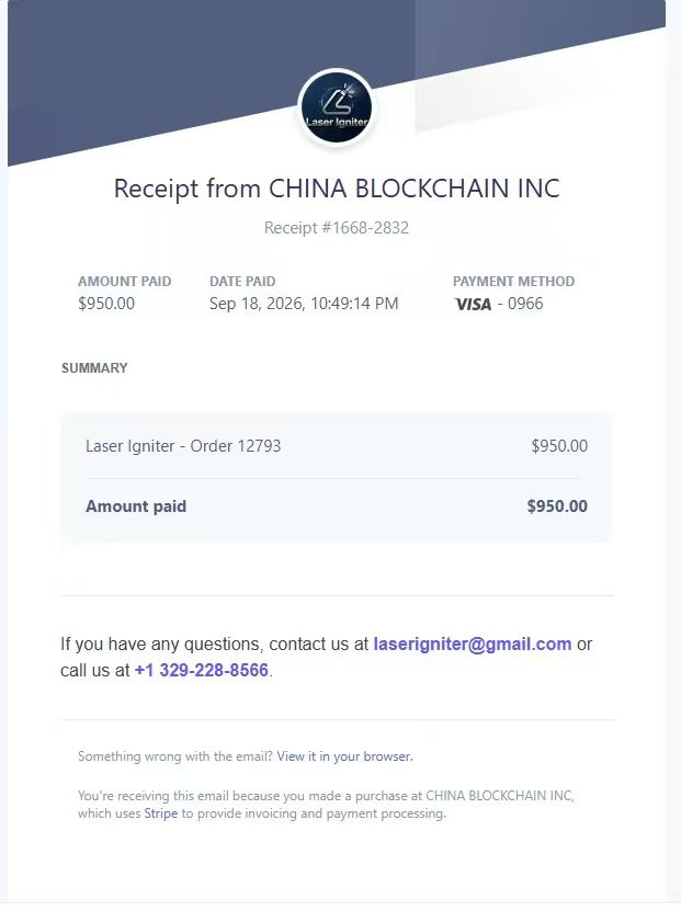 Payment Screenshot